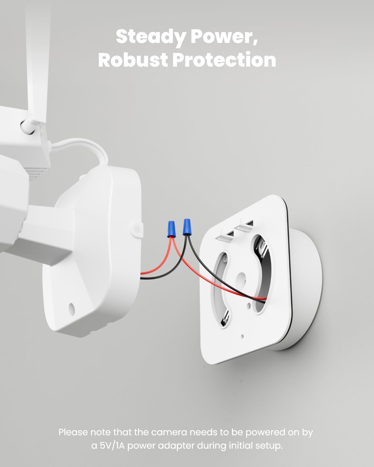 reolink 4k 8mp floodlight security camera outdoor 180°, front angle view