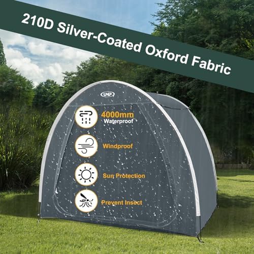 UNP Bike Storage Shed Tent, Waterproof Bike Storage Tent for 1/2/3/4 Bikes