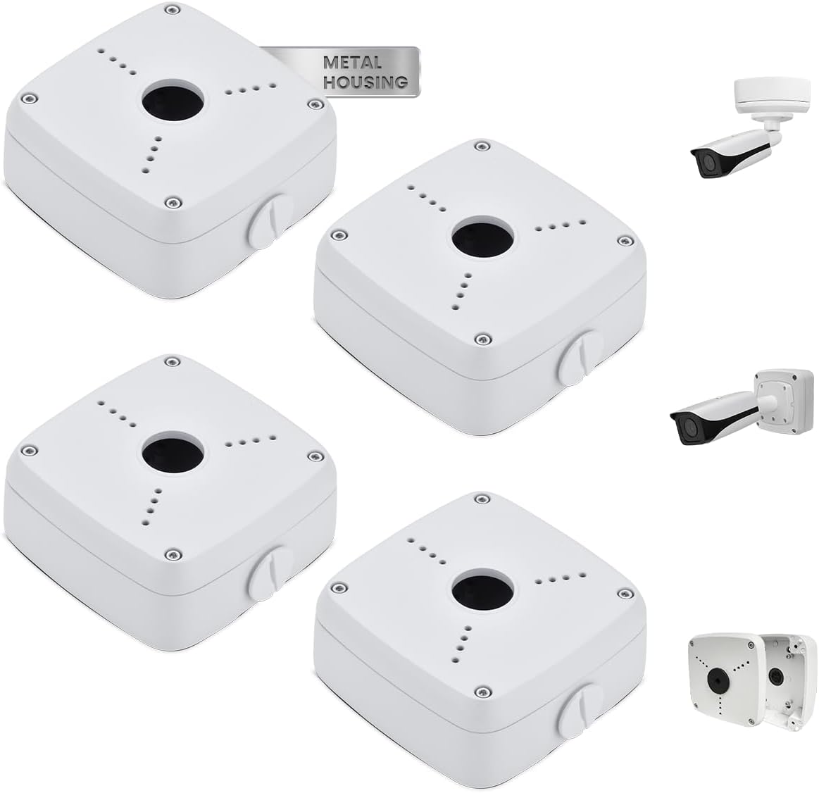 KU-PFA122 Security Camera Junction Box Compatible with Dah Bullet Cameras
