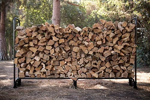 Champion Power Equipment 201164 96-Inch Firewood Heavy Duty Wood Log Rack, Weather Resistant Cover Included