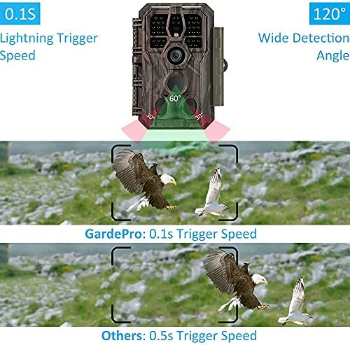 GardePro E5 Non-Cellular Trail Camera, 48MP Photo & 1296P HD Video