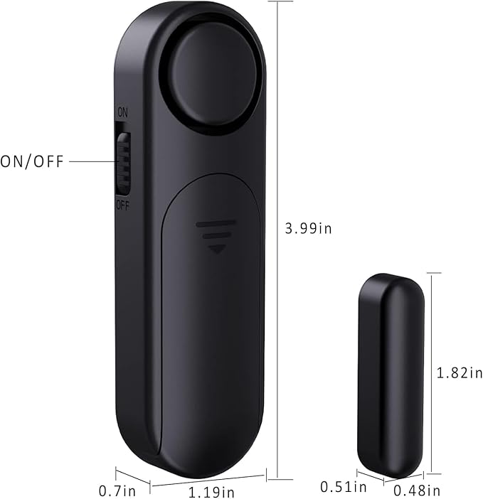 AKOYU 5-Pack Window Alarms for Home Security, 120dB Door and Window Open Sensor