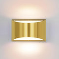 Aipsun Brushed Brass Wall Sconce Indoor Wall Lights Hardwired 1 Pack Up and