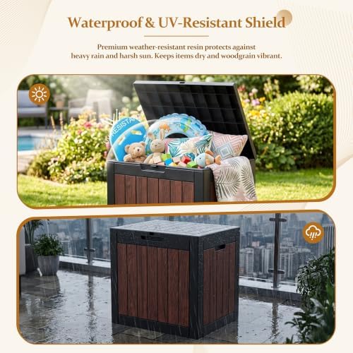 EFU Outdoor Storage Deck Box (55 Gallon, Gen 2) UV-Resistant