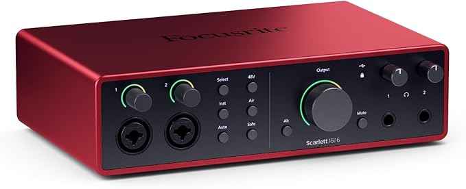 Focusrite Scarlett 16i16 4th Gen USB Audio Interface,