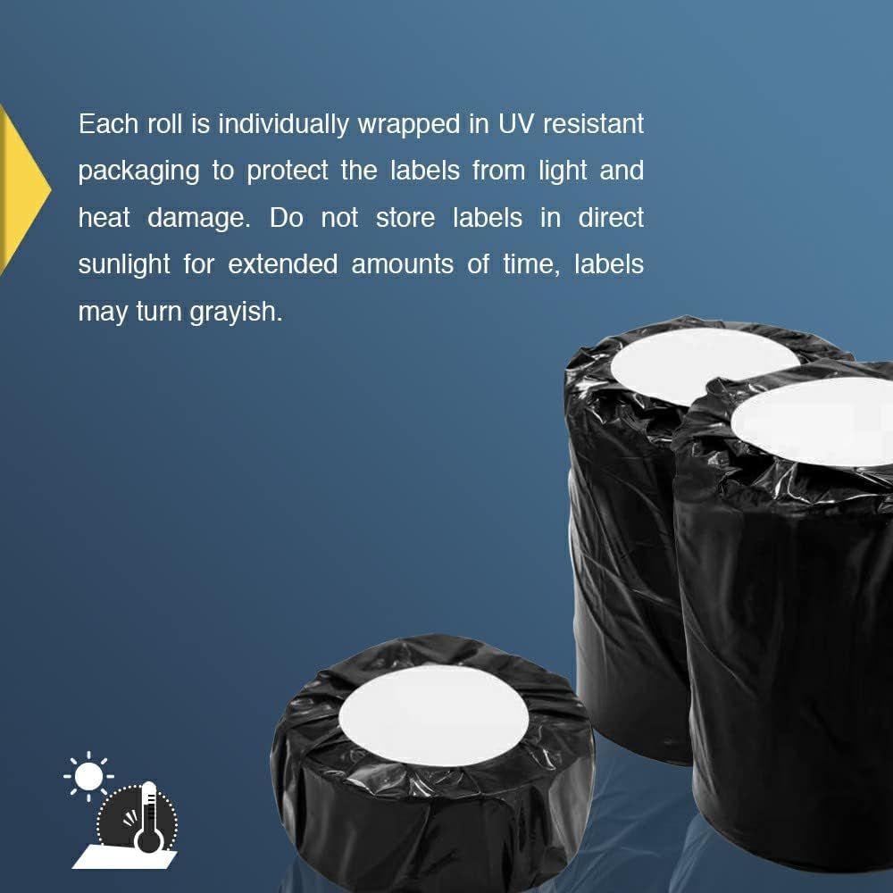 BETCKEY Replace for DYMO 30334 (2-1/4" x 1-1/4") Label [6 Roll/Light Blue]