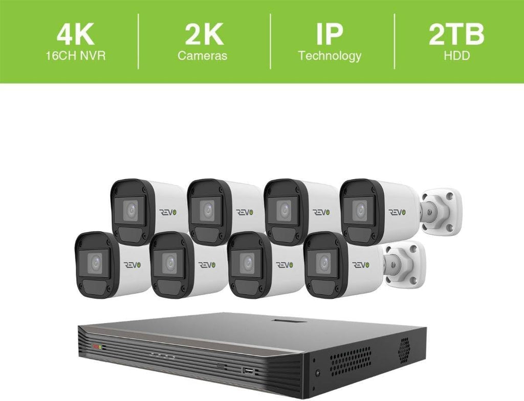 revo america ultra 16 ch. 2tb hdd ip, side view