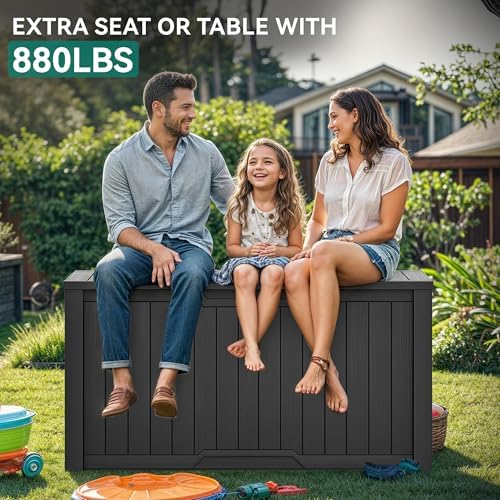 YITAHOME 240 Gallon Extra Large Outdoor Storage Deck Box