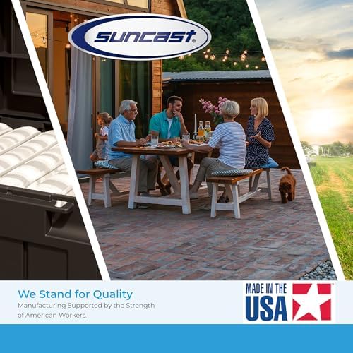 Suncast 28 Gal, Heavy Duty Storage Box, Durable, Multi-Purpose Container