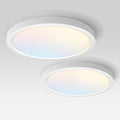 ASD LED 18" Round Flush Mount Ceiling Light Fixture, Low Profile Surface (2 Pack)