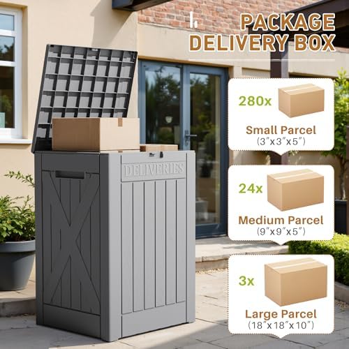 Devoko 48 Gallon Package Delivery Box Outdoor Secure Lockable