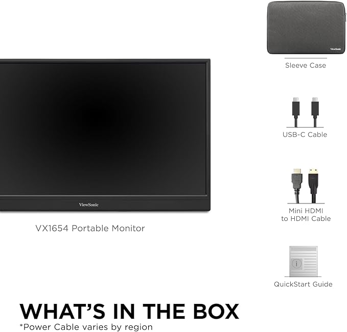 ViewSonic VX1654 16 Inch 1080p IPS Portable Gaming Monitor