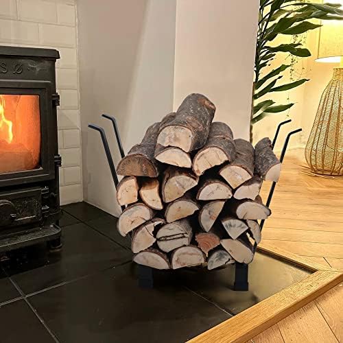 GREEN PARTY 20 Inch Firewood Rack Indoor/Outdoor Metal Firewood Log Holder