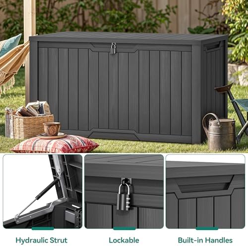 YITAHOME 240 Gallon Extra Large Outdoor Storage Deck Box