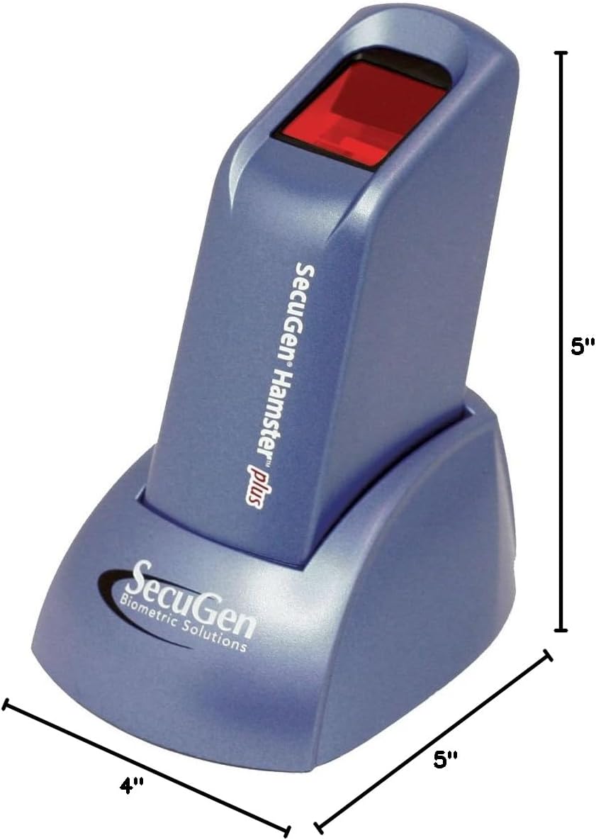 secugen hamster plus - fingerprint scanner (finger scanner)-hsdu03p shown in use