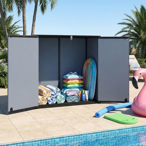 Tangkula 23.5 Cu.ft Outdoor Storage Shed with Lockable Door
