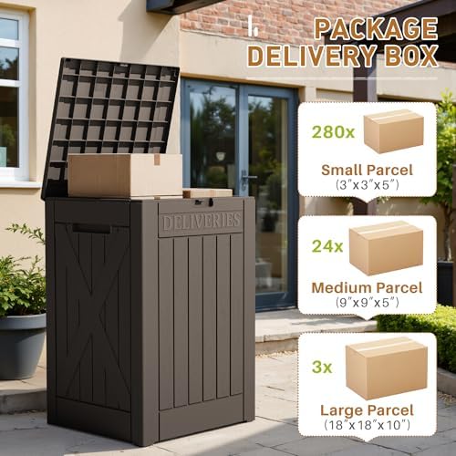 Devoko 48 Gallon Package Delivery Box Outdoor Secure Lockable