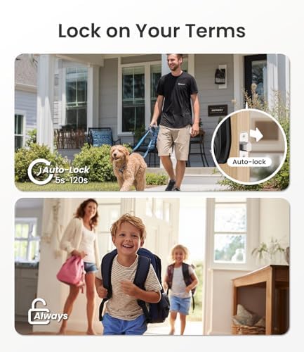 DESLOC C100 Keyless Entry Door Lock with Visual Display, Auto Lock