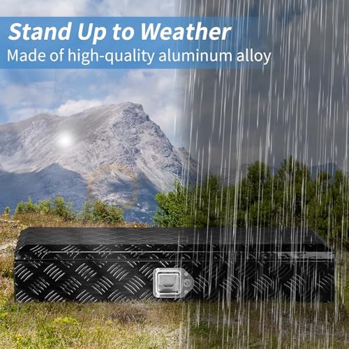 34.5 Inch Aluminum Truck Bed Tool Box with Lock