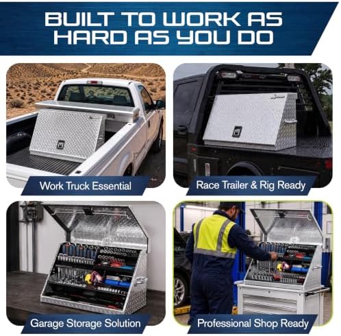 Montezuma 30" x 15" Heavy Duty Steel Triangle Toolbox (aluminum, brite)