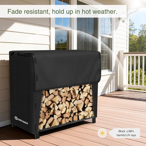 Porch Shield 4ft Waterproof Firewood Rack Cover (Cover Only)