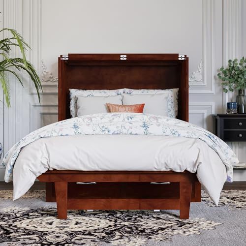 AFI, Northfield Murphy Bed Chest Twin XL with 6" Mattress, Walnut