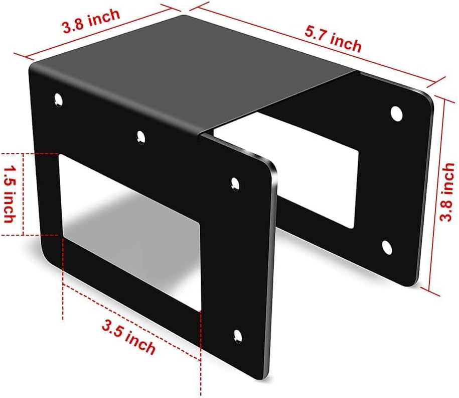 adjustable firewood log storage rack bracket showing dimensions