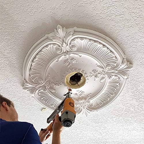 Ekena Millwork CM11PAUWF 11 1/2"OD X 1"P Palmetto Ceiling Medallion, Ultra Pure White