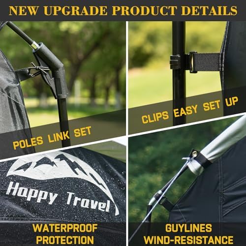 Happy Travel Bike Storage Shed Tent, Waterproof Portable Bicycle Cover Shed