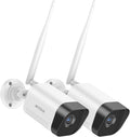ANNKE 2-Pack 3MP Bullet Wireless Security Camera, Add-on Outdoor WiFi Cam
