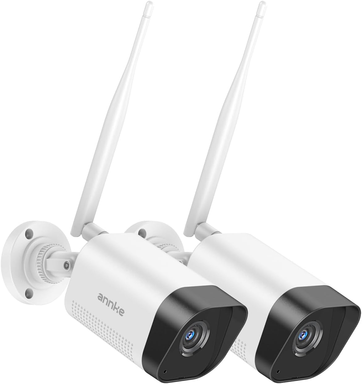 ANNKE 2-Pack 3MP Bullet Wireless Security Camera, Add-on Outdoor WiFi Cam