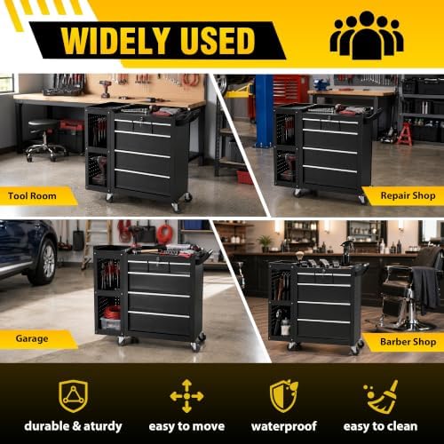 LDHTHOPI Rolling Tool Chest, 6-Drawers Assembled Tool Box,