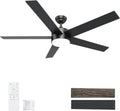 POCHFAN 60 Inch Black Ceiling Fans