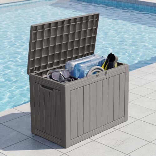 Outdoor Storage Box Waterproof, 50 Gallon Deck Box for Patio Storage