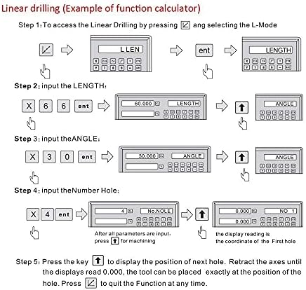 mill lathe digital readout dro display 3 axis, view 9
