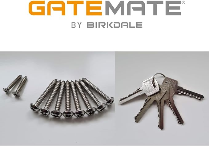 GateMate Long Throw Gate Lock, Euro Profile Keyed Both Sides Gate Lock