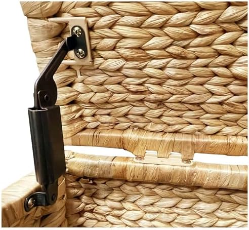 eHemco Water Hyacinth Blanket Storage Trunk, Natural, 36 x 20 x 18.5