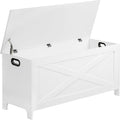 MAHANCRIS 39.4" Storage Chest with Lid, Storage Bench with Safety Hinges