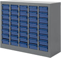 Yeeoy 40 Drawers Parts Cabinet, Nut and Bolt Storage Organizer, Grey