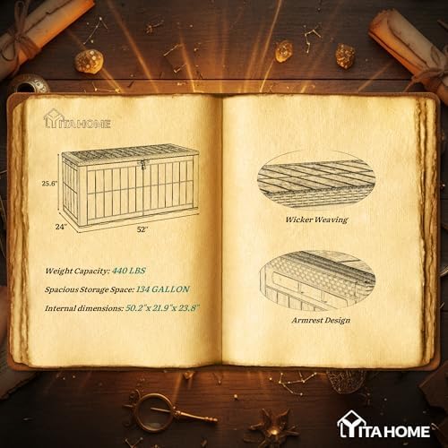 YITAHOME 134 Gallon Large Deck Box