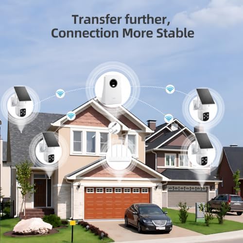 4mp solar 8-cam kit, security cameras outdoor wireless shown in use