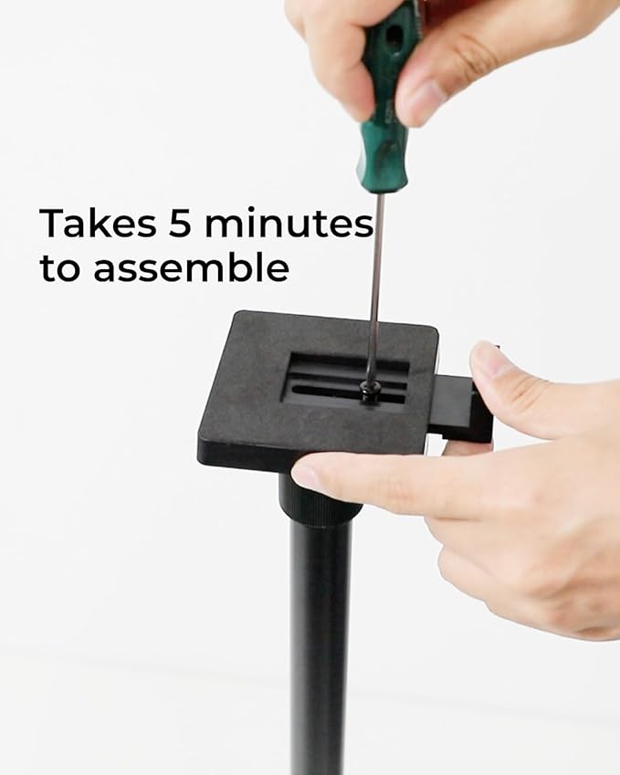 ULTIMEA 2-Pack Universal Height-Adjustable Speaker Stands, Extendable from 62cm