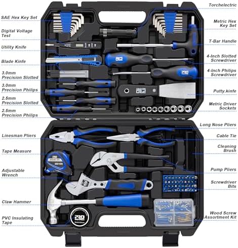 Prostormer 229-Piece Household Tool Set, Basic Home Tool Kit