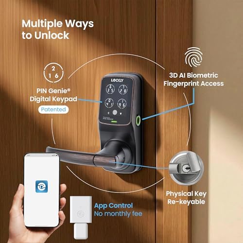 Lockly Secure Pro Wi-Fi Smart Lock with Handle