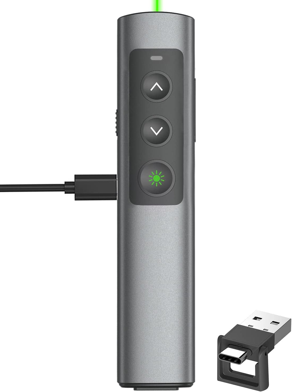 Rechargeable Green Laser Pointer Presentation Clicker