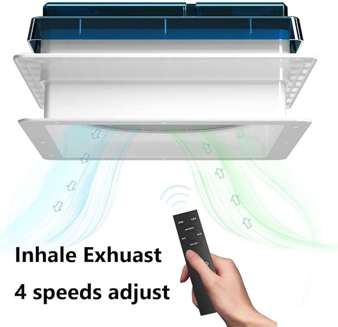 2012 Air Max 14" Vent RV Roof Vent Reversible Exhuast Fan, Ultra Low Sound RV