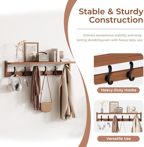 39.4" Shoe Rack Bench with Coat Rack 3-Tier, Entryway Storage Bench