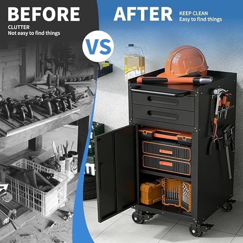 Metal Storage Cabinet for Garage, Tool Cabinet, Utility Cabinet