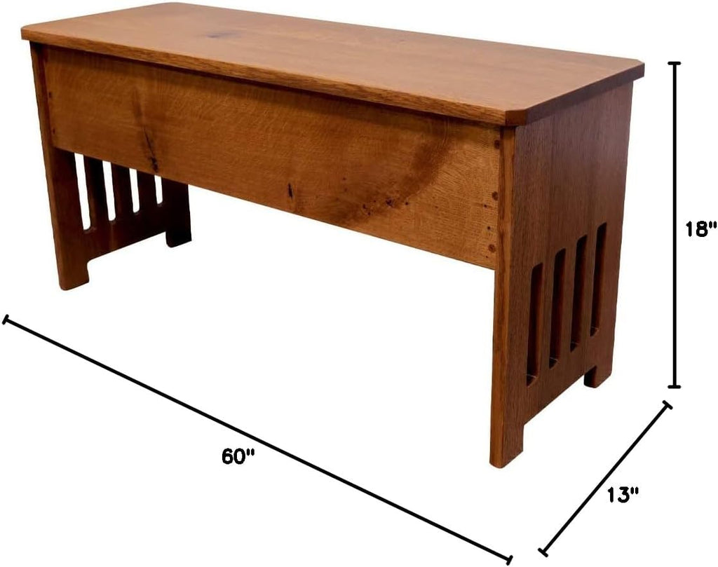 rustic red door co. wooden storage bench for shown in use