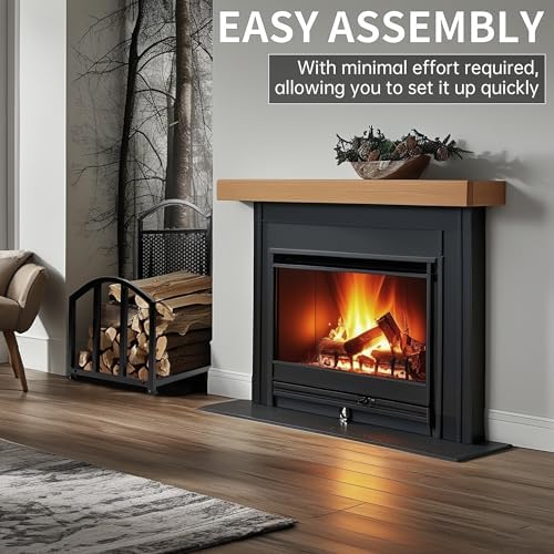 Kojem Indoor Outdoor Firewood Rack Heavy Duty Fireplace Firewood Storage